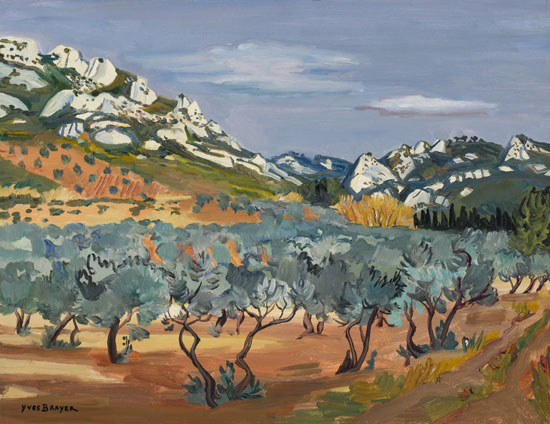 Olivier dans les Alpilles par Yves Brayer