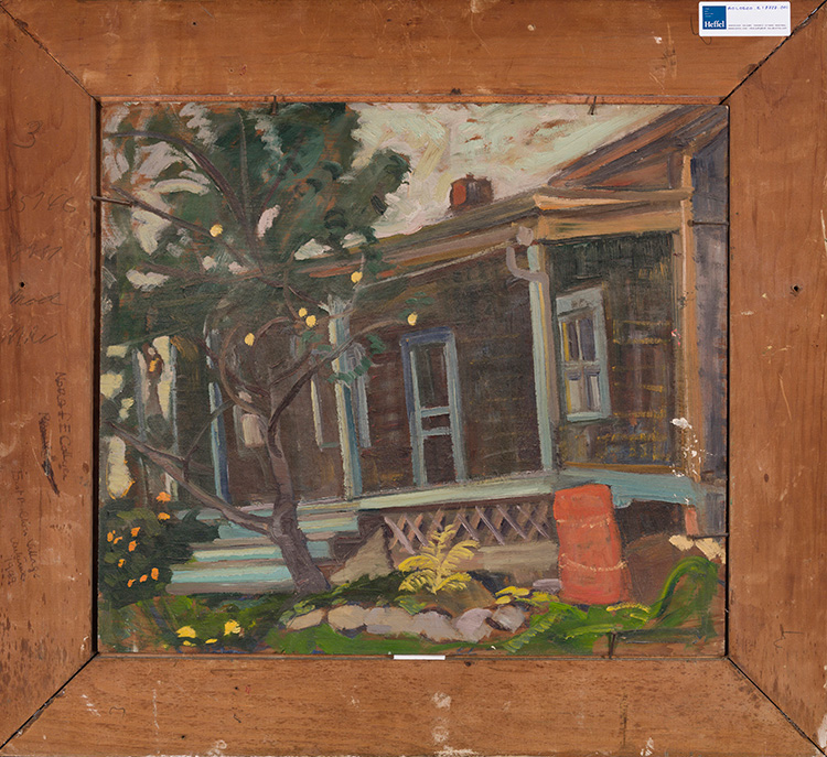 East Baldwin Village/ Front Porch (verso) by Nora Frances Elizabeth Collyer