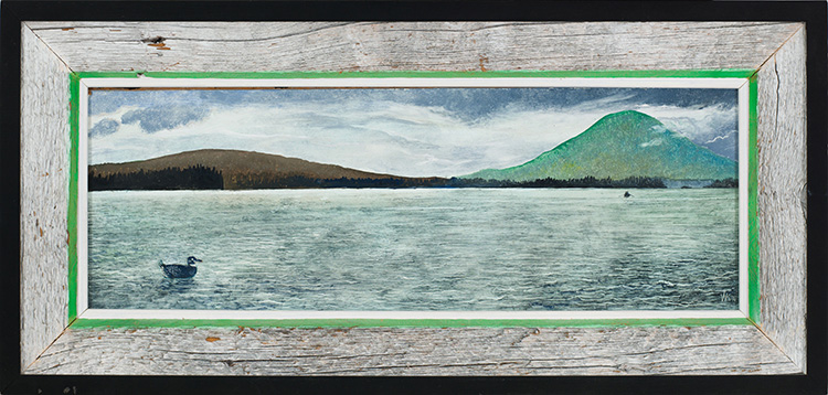 Mountain Lake Fantasy by William Kurelek