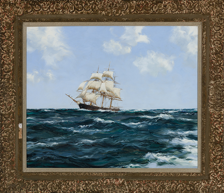 Rolling Seas, Clipper Ship Oracle par Montague J. Dawson