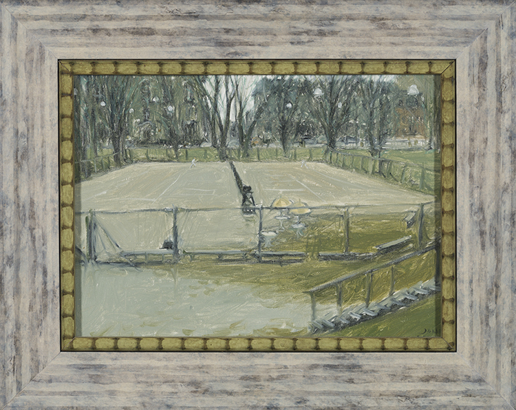 McGill Campus Tennis Courts in Happier Days by John Geoffrey Caruthers Little