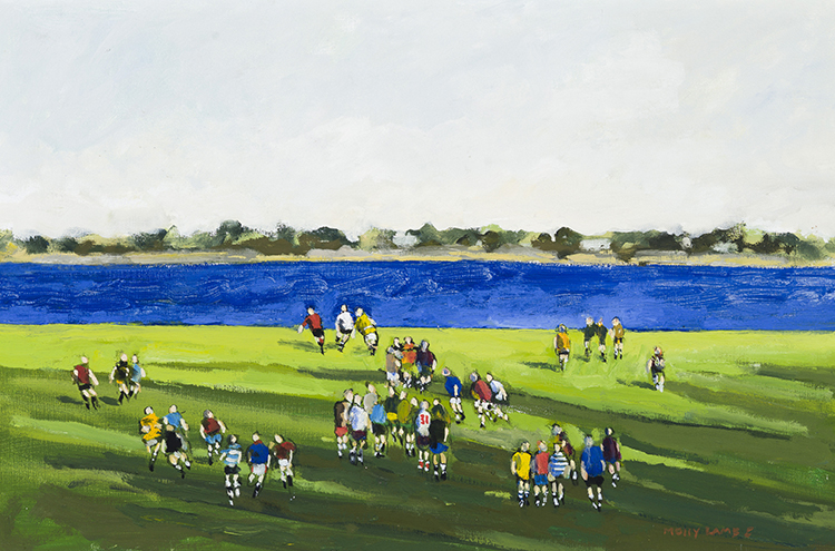 Practice on the Green by Molly Joan Lamb Bobak