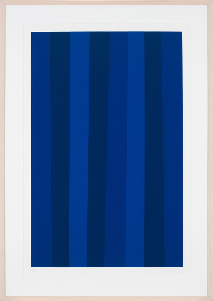 Blue Quantifier #25 par Guido Molinari