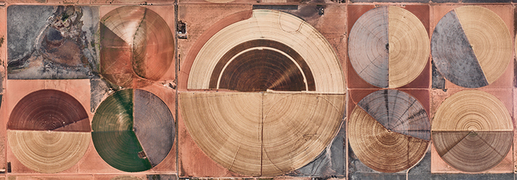 Pivot Irrigation #14, High Plains, Texas Panhandle, USA by Edward Burtynsky