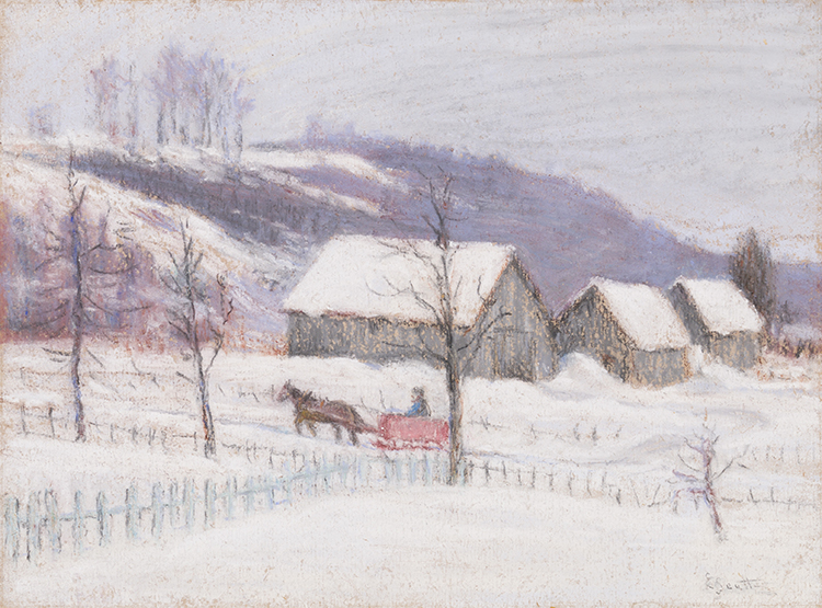 Sleighing Scene, Charlevoix by Ethel Seath