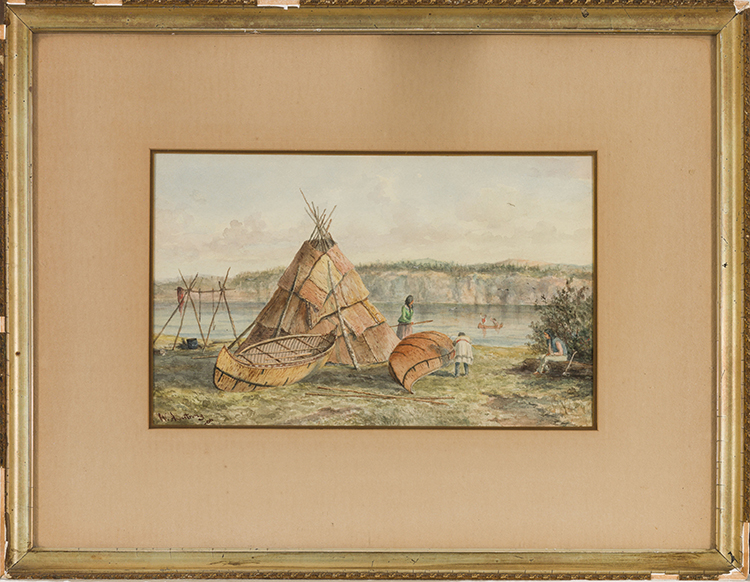 Indian Camp, Black Bay, Lake Superior by William Armstrong