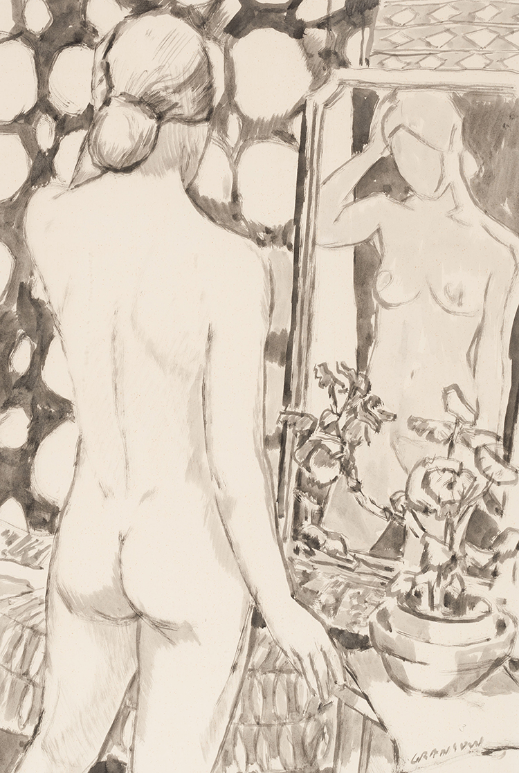 Nude in a Mirror par Helmut Gransow
