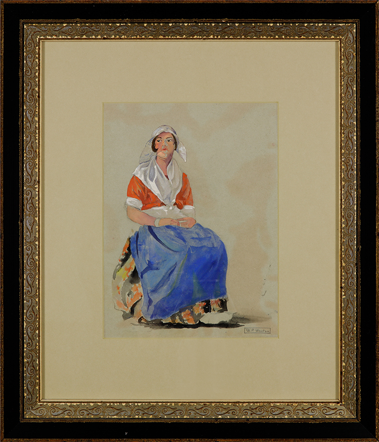 Portrait of a Seated Dutch Woman by William Percival (W.P.) Weston