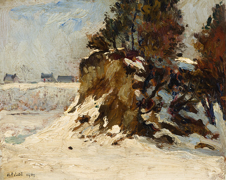 The Cedar Island, Winter by Robert Wakeham Pilot