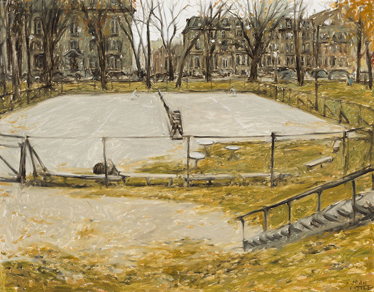 The Last Tennis Match, McGill Campus, Montreal par John Geoffrey Caruthers Little