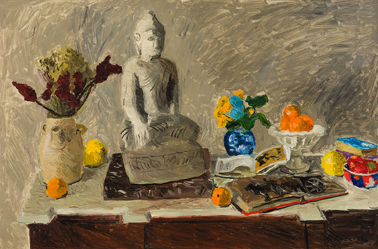 Still Life with Chinese Figure par William Goodridge Roberts