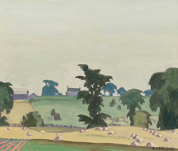 Farmland, Lake Simcoe by Alfred Joseph (A.J.) Casson