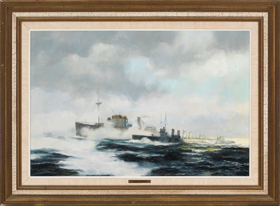Into the Logbook - 4 Stacker Destroyers, WWII par Robert McVittie