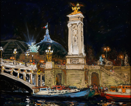 Nighttime Magic in Paris by Horace Champagne