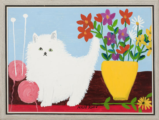 White Cat by Maud Lewis