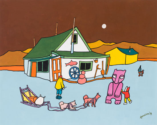 Tagish Bear (Tagish Telegraph Station) by Ted Harrison