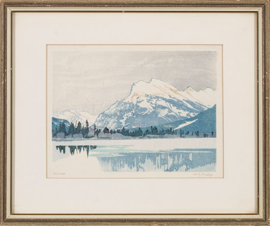 Rundle, Winter by Walter Joseph (W.J.) Phillips