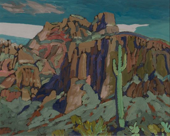 Superstition Mountains, Nocturne, Mesa, Arizona par Illingworth Holey Kerr