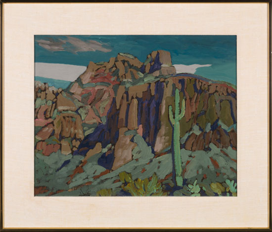 Superstition Mountains, Nocturne, Mesa, Arizona by Illingworth Holey Kerr