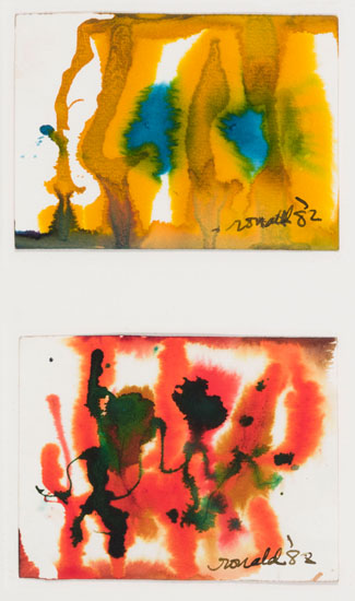 Two Watercolours par William Ronald