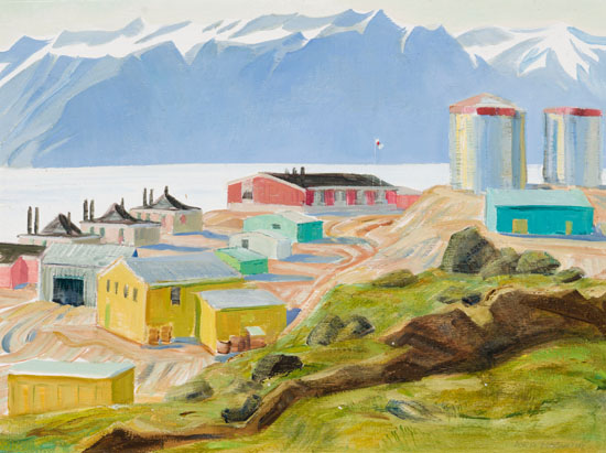 Village of Pond Inlet, NWT par Doris Jean McCarthy