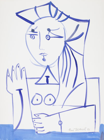 Portrait de femme par René Marcil