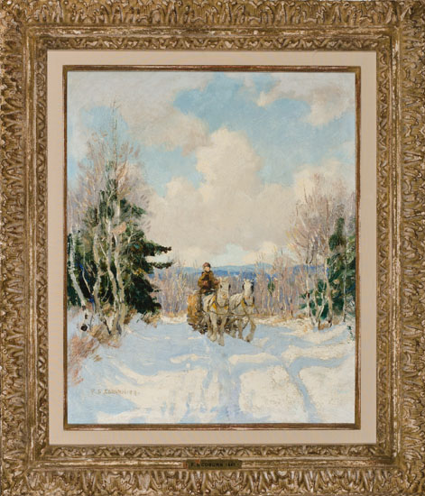Sleigh in Winter by Frederick Simpson Coburn