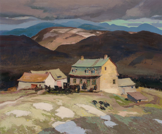 Sunday Afternoon, Early Spring, Baie St-Paul Country by George Franklin Arbuckle