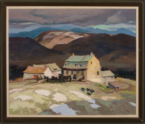Sunday Afternoon, Early Spring, Baie St-Paul Country by George Franklin Arbuckle