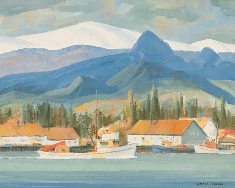 North Coast Cannery - Skeena River by Ronald Threlkeld Jackson