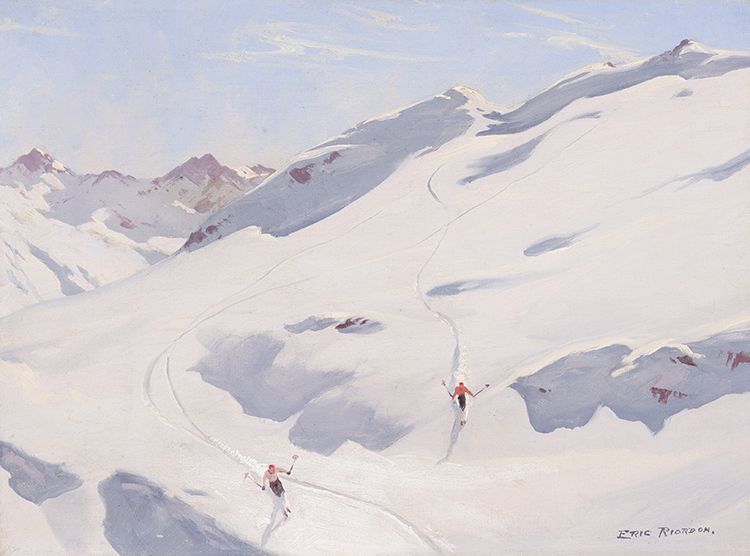 Skiers by John Eric Benson Riordon