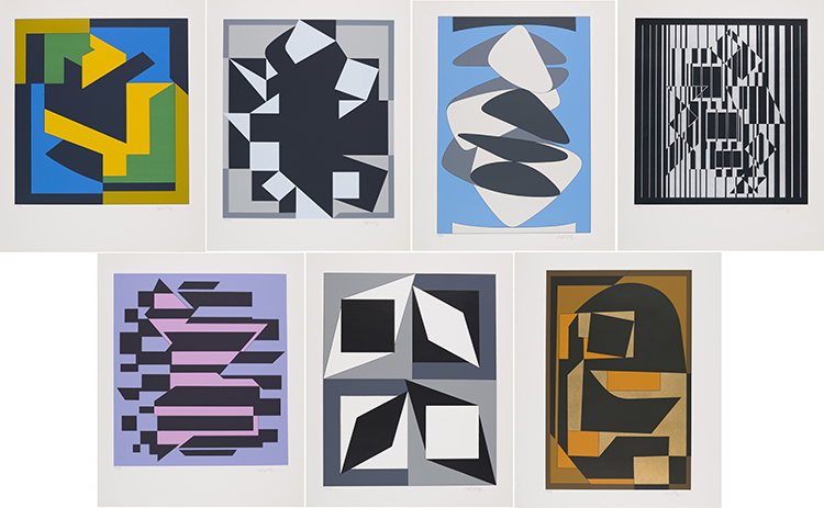 Works from Budapest 1 Print Portfolio by Victor Vasarely
