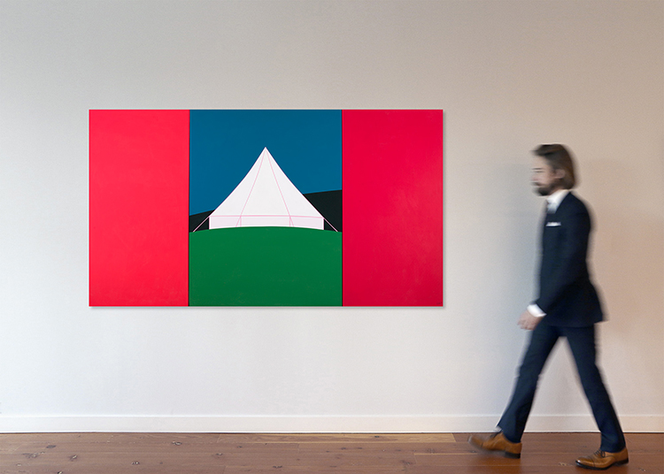 The Canvas House (triptych) par Charles Pachter