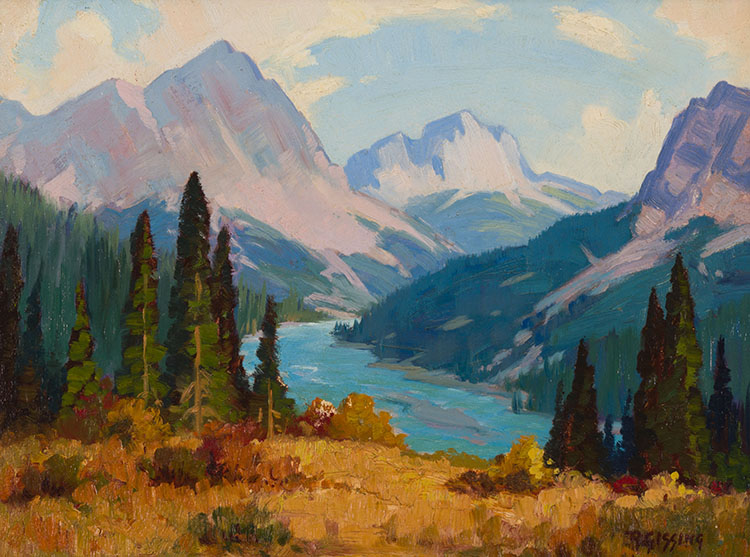 Kananaskis River, Near Banff by Roland Gissing