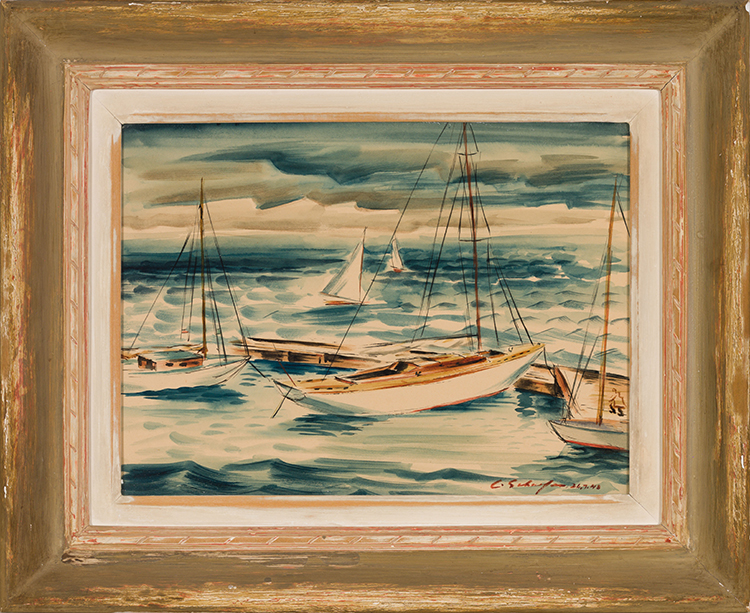 Boats, Kingston Yacht Club by Carl Fellman Schaefer