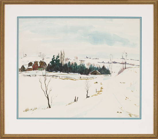 Farm, Winter View, Ontario by Albert Jacques Franck