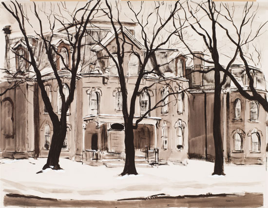 Mansions, Winter, Old Toronto par Albert Jacques Franck