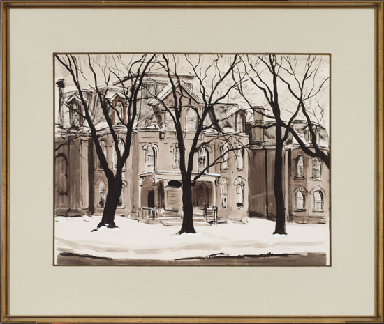 Mansions, Winter, Old Toronto by Albert Jacques Franck