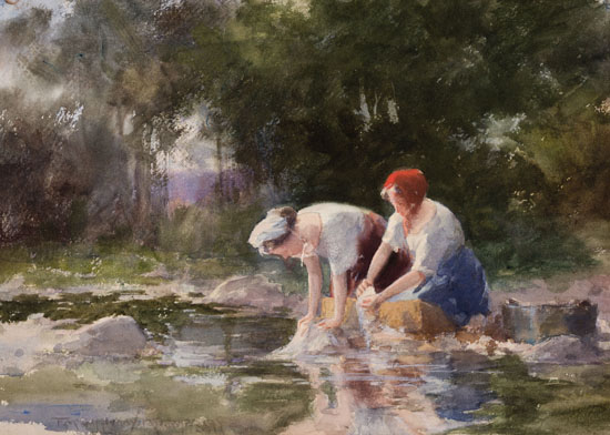 Washday by Farquhar McGillivray Strachan Stewart       Knowles