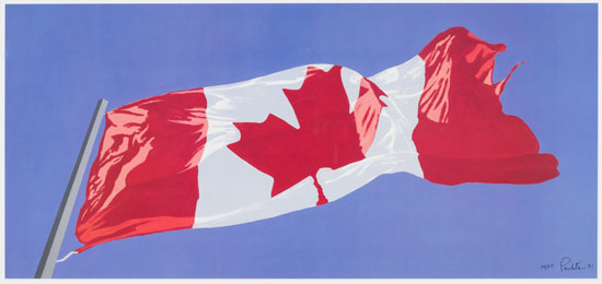 Painted Flag by Charles Pachter