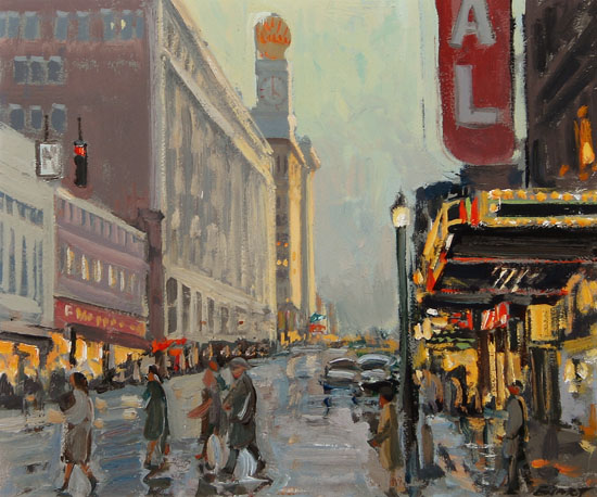Dunsmuir and Granville Street, Looking South by Peter Ewart