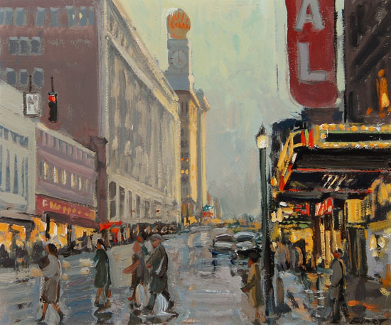 Dunsmuir and Granville Street, Looking South par Peter Ewart