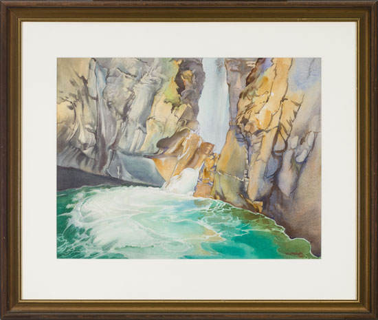 The Pool at Johnson’s Canyon par Walter Joseph (W.J.) Phillips
