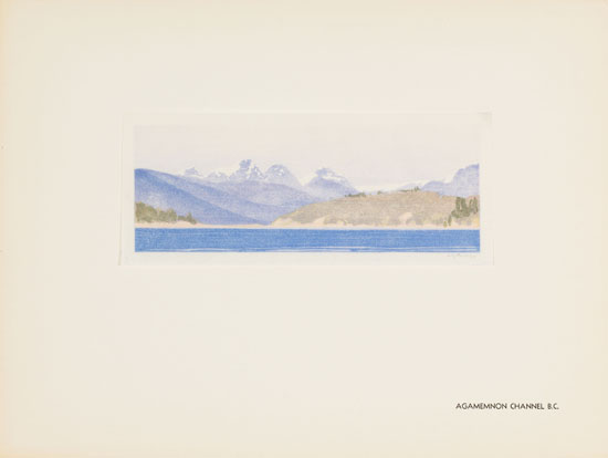 Agamemnon Channel, British Columbia par Walter Joseph (W.J.) Phillips