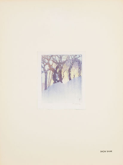 	Snow Bank par Walter Joseph (W.J.) Phillips