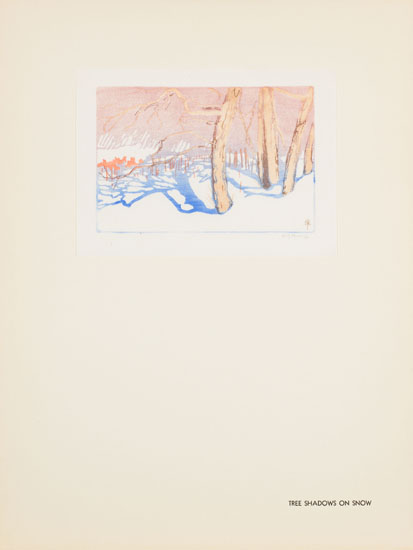 Tree Shadows On Snow par Walter Joseph (W.J.) Phillips