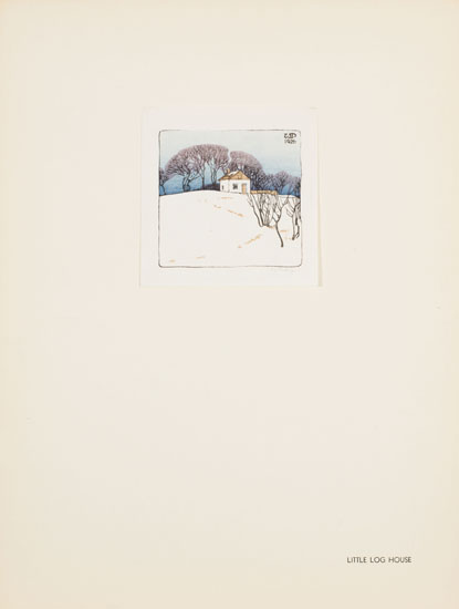 	Little Log House par Walter Joseph (W.J.) Phillips