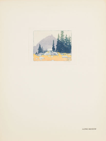 	Alpine Meadow par Walter Joseph (W.J.) Phillips