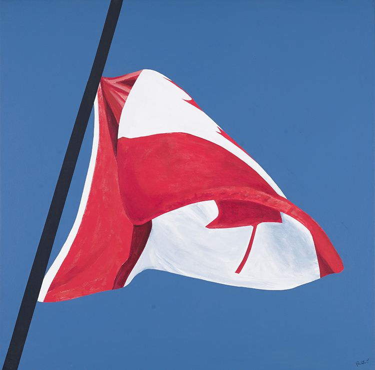 The Painted Flag par Charles Pachter