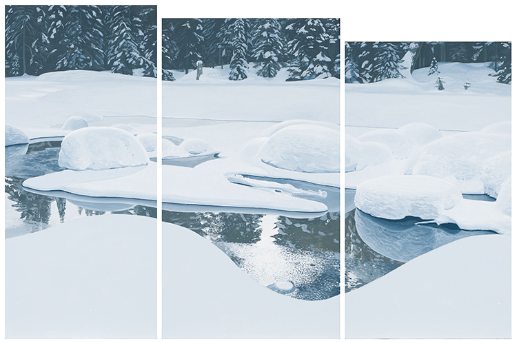 Open Creek in Winter par Nathan Birch